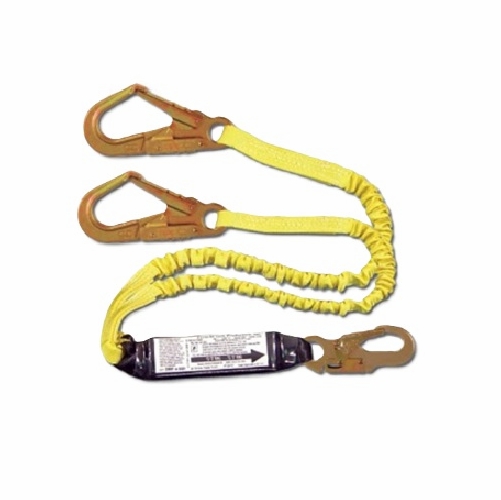 FrenchCreek 442AS Stretch 100% Tie-off Web Shock Absorbing Lanyards (dual-leg w/ shock absorbing  in