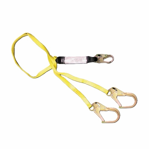 FrenchCreek 444A 100% Tie-off Web Shock Absorbing Lanyards (dual-leg w/ shock absorbing  inch pack i