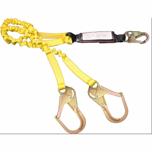 Frenchcreek 444Asz Stretch 100% Tie-Off Web Shock Absorbing Lanyards (Dual-Leg W/ Shock Absorbing  I