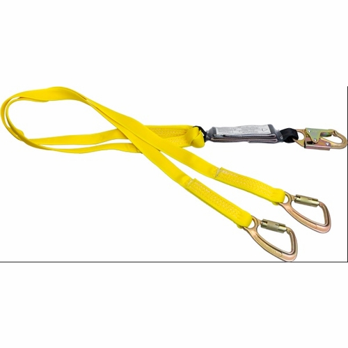 Frenchcreek 446Aw Shock Absorbing Lanyards Dual Leg 6 Foot  Shock Absorbing  Inch Double-Tuff Inch