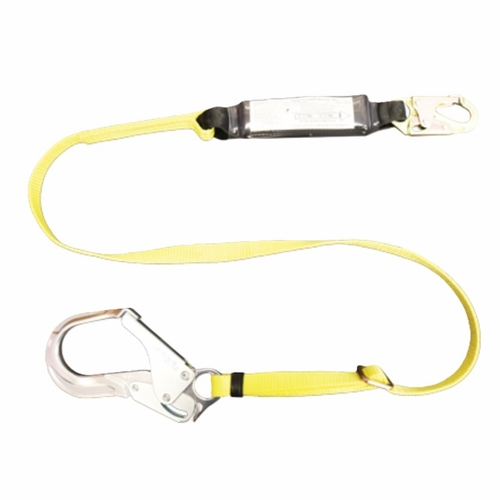 FrenchCreek 447AB-135A 100% Tie-off Web Shock Absorbing Lanyards (pack style) Adjustable Dual Leg 6