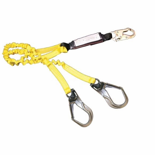Frenchcreek 447As-135A Stretch 100% Tie-Off Web Shock Absorbing Lanyards (Dual-Leg W/ Shock Absorbin