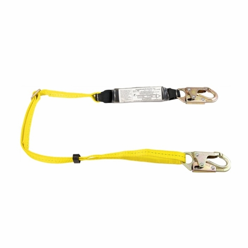 FrenchCreek 450AB Web Shock Absorbing Lanyards (pack style) - Adjustable Adjustable length 6 ft. sho