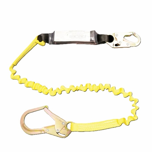 FrenchCreek 454AS Stretch Style Web Shock-Absorbing Lanyards (pack style) 6 foot  Stretch style shoc