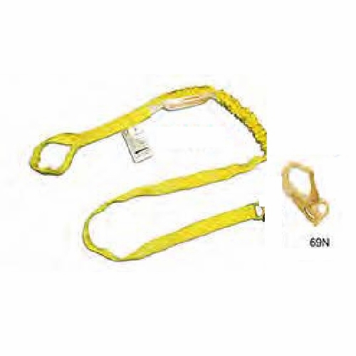 Frenchcreek 462A-Te Tubular Shock Absorbing Lanyards Tubular Shock Absorbing Web Lanyard, 6 Ft