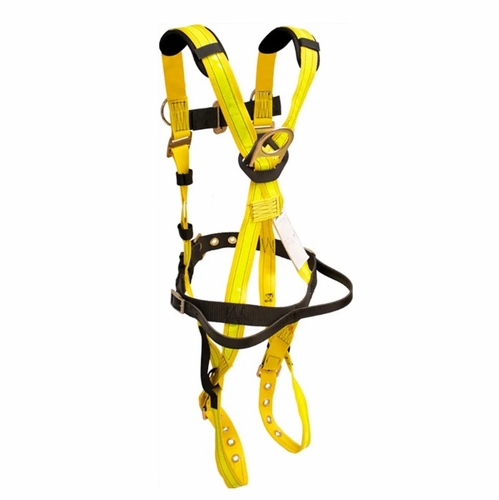 FrenchCreek 552 Specialty Miner foot s harness, with sewn-on heavy duty belt, reflec strips sewn in,