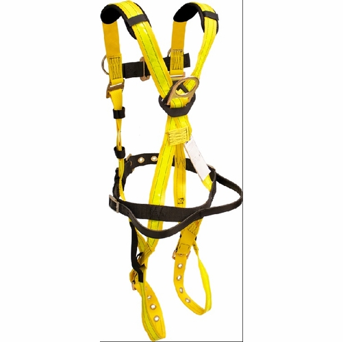 Frenchcreek 552 Specialty Miner Foot S Harness, With Sewn-On Heavy Duty Belt, Reflec Strips Sewn In,