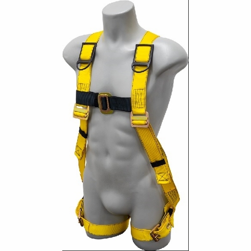 Frenchcreek 650 Grommet/Tongue Buckle Leg Straps, Vest Style, No Belt (600 Series Full Body Harness)