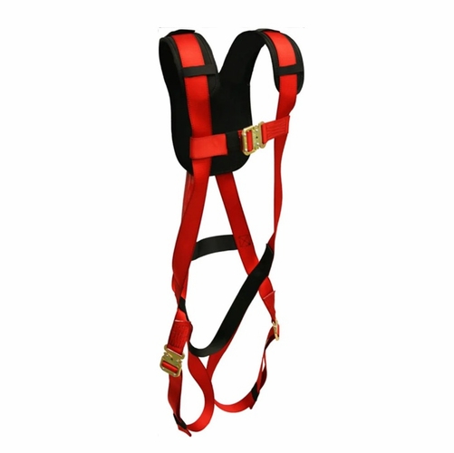 FrenchCreek 671PR Red harness with Super-quick bayonet buckle legs  and chest, P-Pad, no belt (600 S