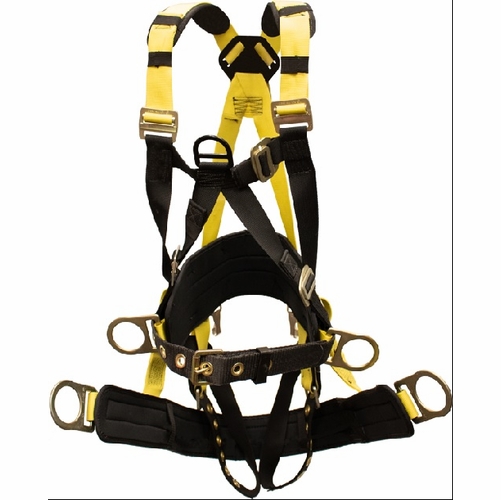 Frenchcreek 897Abt Full Body Harness, Tower Climbing, Grommet/Tongue  Buckle Leg Strap