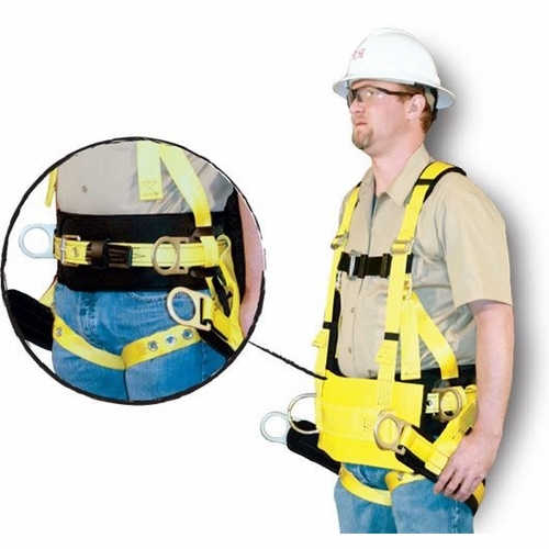 Frenchcreek 8D150Abt Full Body Harness, Oil Derrick, Grommet/Tongue  Buckle Leg Straps, 6 Inch  Adju