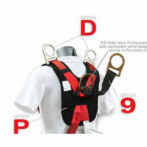 Frenchcreek 9Kde-Opt Af630K-De Dielectric Integral Back D-Ring Extension Strap, Kevlar Web