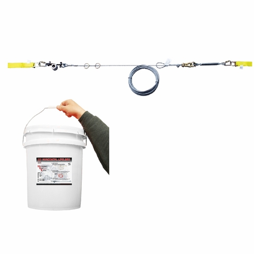 Frenchcreek Chl-30 Horizontal Lifelines Steel Cable Temp. Horizontal Lifeline System With In-Line Sh