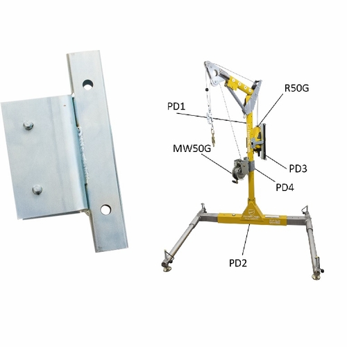 Frenchcreek Pd4 Confined Space Equipment Mounting Bracket For Mw50G Work Winch