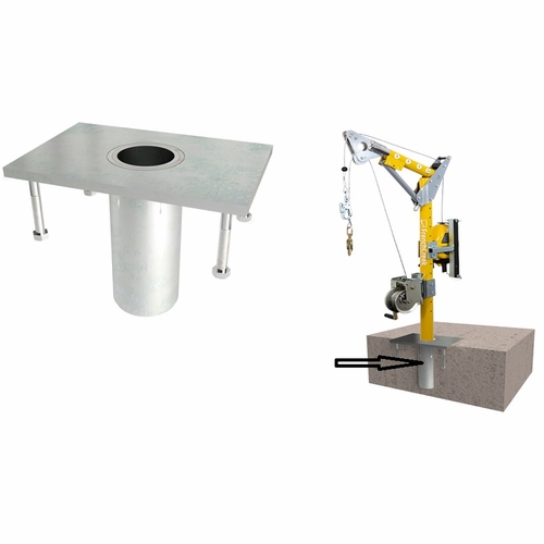 Frenchcreek Pd6 Confined Space Equipment Floor Mount Cast In Place Base