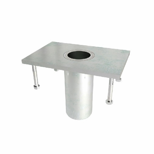 Frenchcreek Pd6 Retractable Lifelines & Confined Space Equipment Floor Mount Cast In Place Base