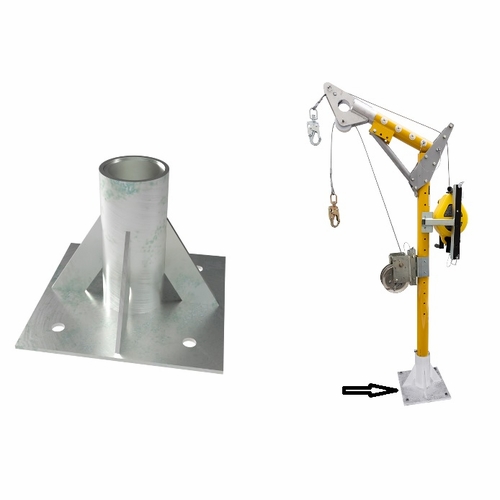 Frenchcreek Pd7 Confined Space Equipment Floor Mount Sleeve Davit Base