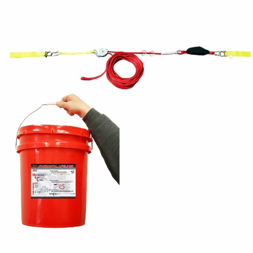 Frenchcreek Rhld-60 Horizontal Lifelines Rope Temp. Horizontal Lifeline System With In-Line Shock Ab