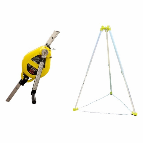 Frenchcreek S50G-9 Confined Space Systems With R-Series Rescue Unit Tp9 Tripod, R50G Rescue Unit