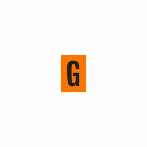 G  Black On Orange Reflective 1 X 1.5 Pack Of 25