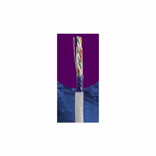GENERAL CABLE 2133496E 4 PAIR-24 AWG CAT5E SCREENED CABLE BLUE JCKET BOX OF 1000 FT   CMR