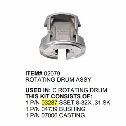 Gmp 03287  Sset 8-32X .31 Sk   Item From Kit 02079