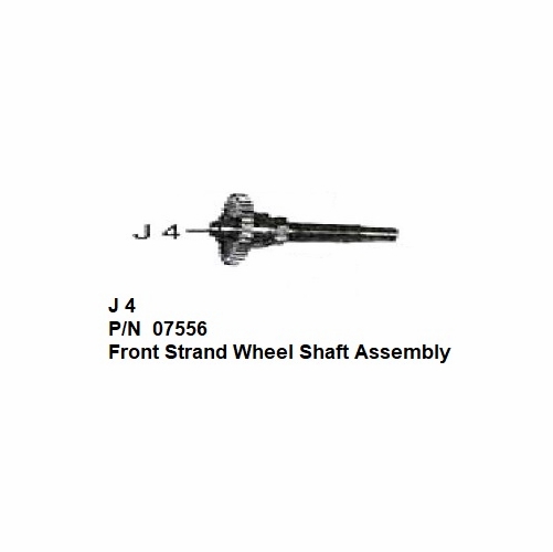 Gmp 07556 Front Strand Wheel Shaft Assembly