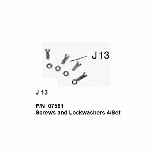 Gmp 07561 Screws & Lockwashers 4/Set