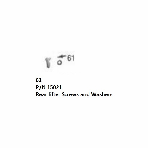 Gmp 15021 Screws & Washers Rear Cable Lifter