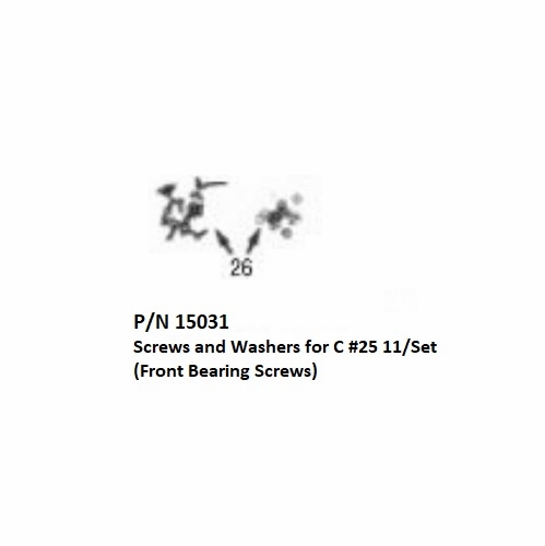 Gmp 15031 Screws & Washers For C 25 11/Set