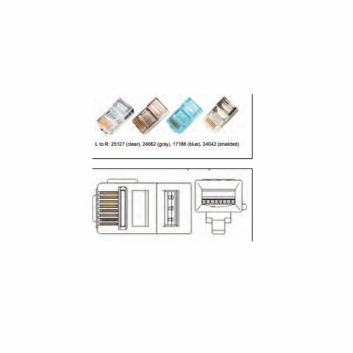 GMP 17078 PLUG MODULAR 2X6 100/PK