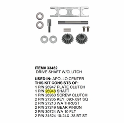 Gmp 26948 Shaft Bevl Gear Apollo Lasher 2V*