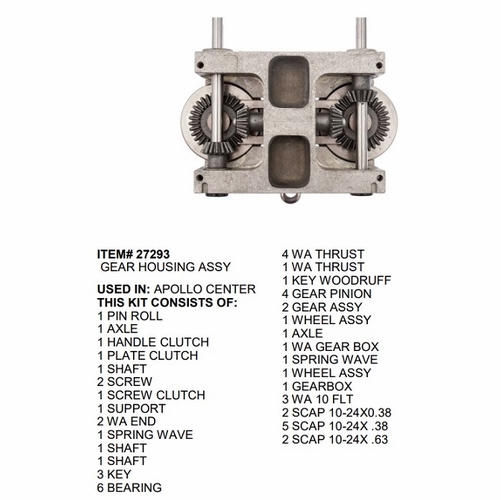 Gmp 27293 Gear Box Assembly Apollo Lasher
