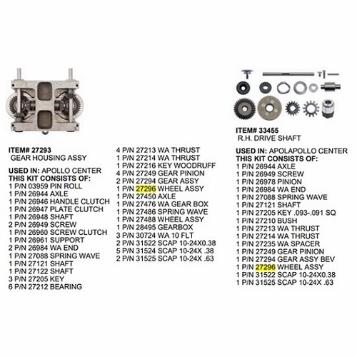 Gmp 27296 Wheel Assembly Apollo Lasher
