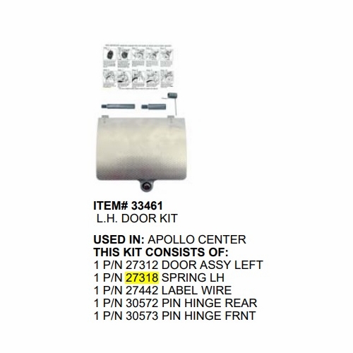 Gmp 27318 Spring Lh Door Apollo