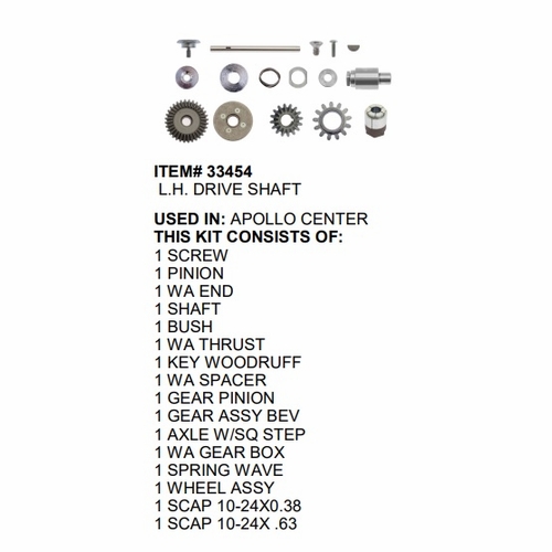 Gmp 27450 Axle W/Sq Step Apollo   V*
