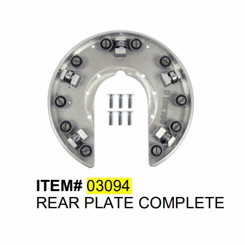 Gmp 03094 Plate Rear Assy J2 Lasher  Includes, 3091, 3095, 3273, 25158, 26051, 26052, 31303