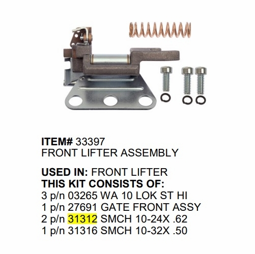 Gmp 31312 Smch 10-24X .62 Fi St P Zn From Item 33397 Kit