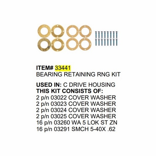 Gmp 33441 Kit-C Bearing Retaining Ring