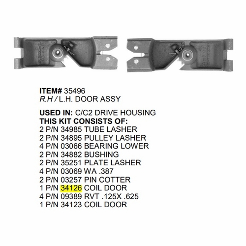 Gmp 34126 Coil Cover Door C/C2 Left