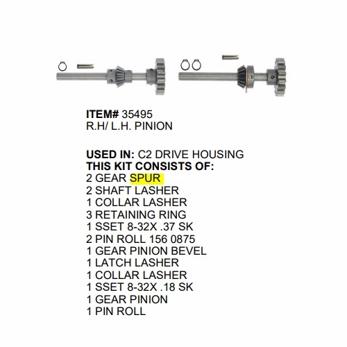 Gmp 34129 Gear Spur C2 Lasher
