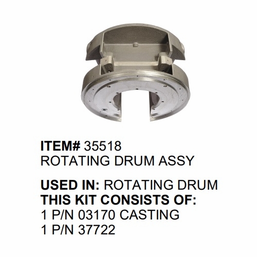 Gmp 35518 Drum Rotating J2 Lasher  Includes E163, 37722
