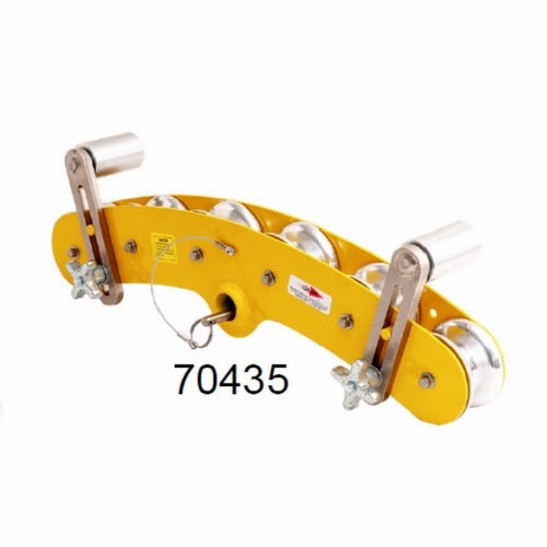 GMP 70435 BLOCK CORNER 45 DEGREE WITH HD ALUMINUM ROLLERS