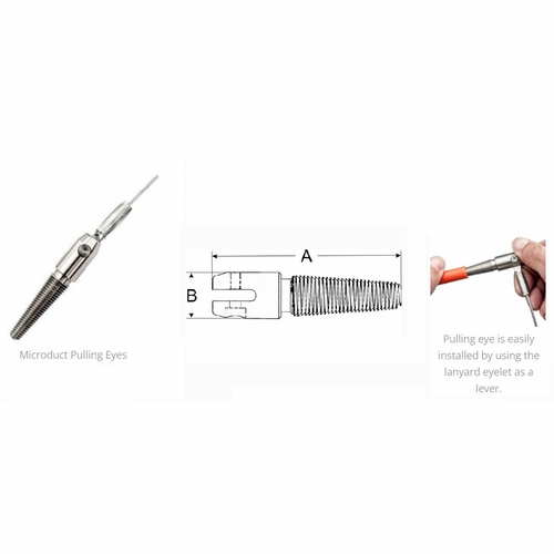 Gmp 70805 Microduct Pulling Eye 10-12Mm 8 Inch Lanyard