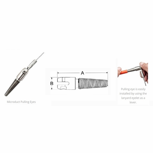 Gmp 70810 Microduct Pulling Eye 13-15Mm 8 Inch Lanyard