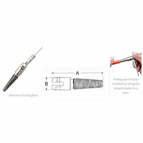 Gmp 70812 Microduct Pulling Eye 13-15Mm 16 Inch Lanyard