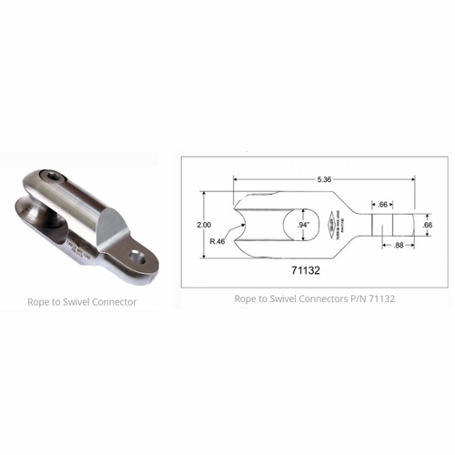 GMP 71132 CONNECTOR ROPE TO SWIVEL ASSY