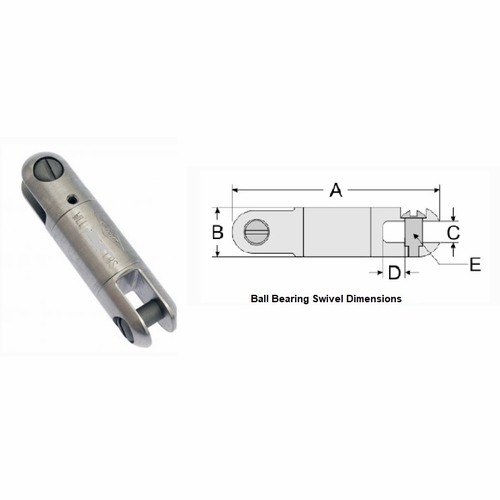 GMP 71137 SWIVEL BALL BEARING 5000 lb HEX