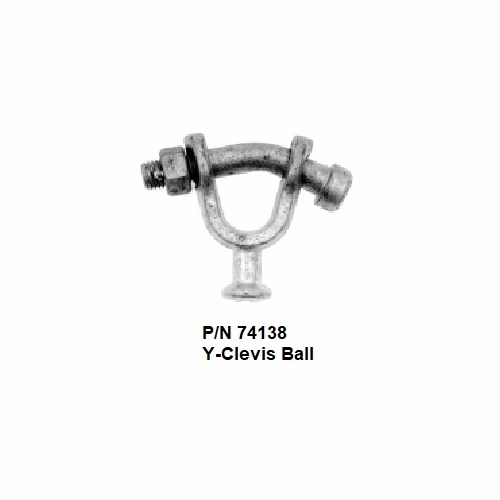 GMP 74138 Y-CLEVIS BALL SOCKET ADAPTER