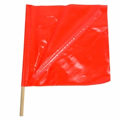 GMP 76531 FLAG WARNING D 18 inch FLORESCENT